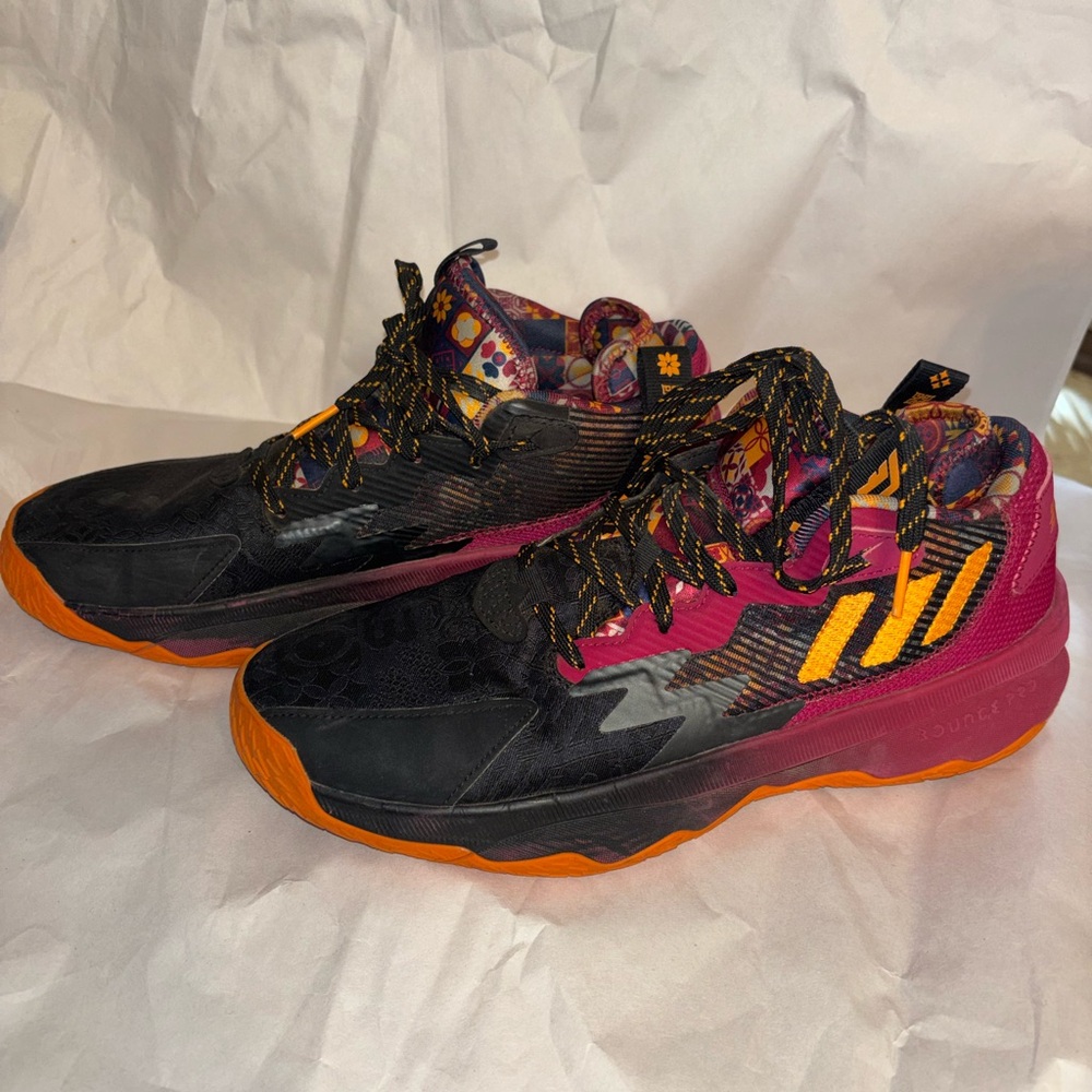 adidas Black and Orange Athletic Shoes